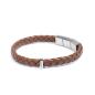 Preview: Hellbraunes Armband aus italienischem Nappaleder - Una Light Brown